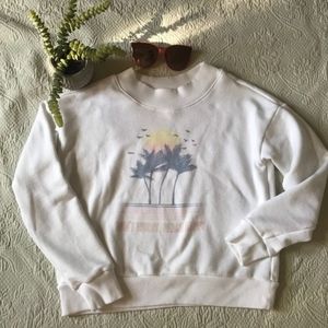 Used White Aerie Sweater Size M